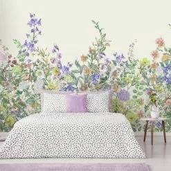 Dunelm Floral Garden Lilac Mural