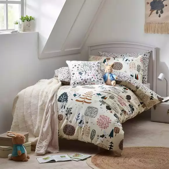 Peter Rabbitâ„¢ Scandi Woods Natural Duvet Cover And Pillowcase Set