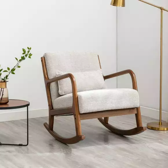 Kyoto Khali Chenille Rocking Chair