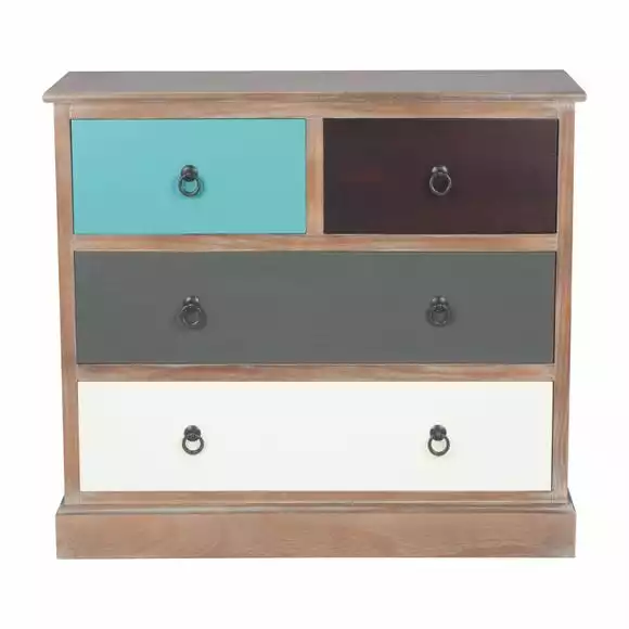 Pacific Lifestyle Pacific Loft 4 Wide Drawer Chest, Pine - Image 2