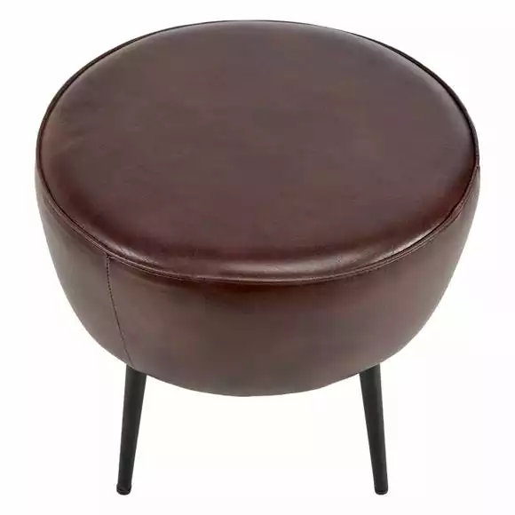 Pacific Lifestyle Pacific Donato Leather Footstool - Image 2