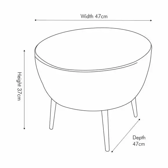 Pacific Lifestyle Pacific Donato Leather Footstool - Image 6