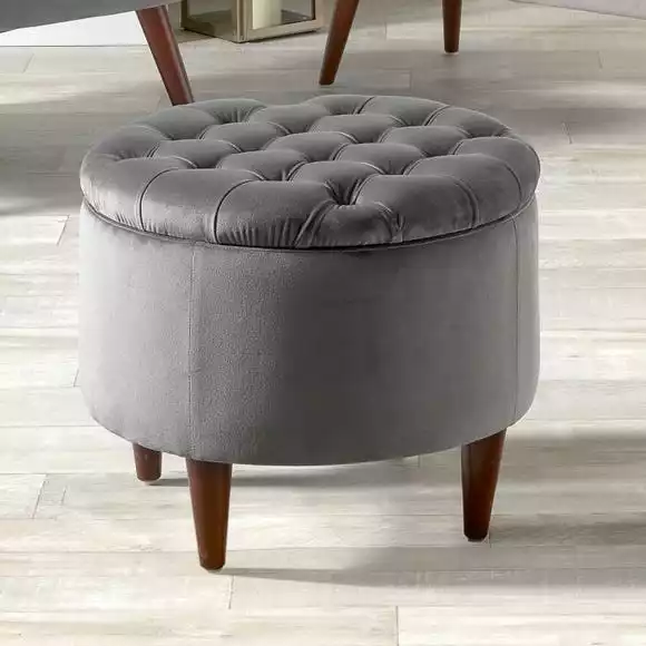 Pacific Lifestyle Pacific Alena Velvet Footstool