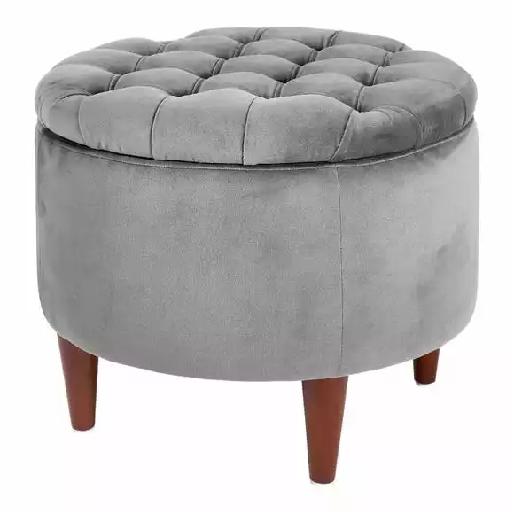 Pacific Lifestyle Pacific Alena Velvet Footstool - Image 2