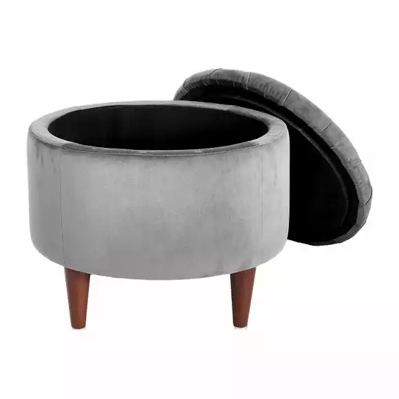 Pacific Lifestyle Pacific Alena Velvet Footstool - Image 3