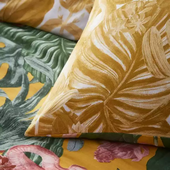 Furn. Medinilla Mustard Duvet Cover & Pillowcase Set - Image 4