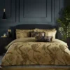 Paoletti Moondusk Gold Duvet Cover & Pillowcase Set