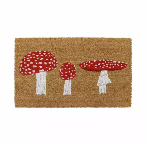 JVL Eco Latex Toadstool Coir Doormat - Image 2