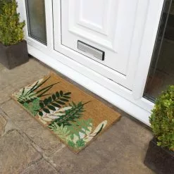 JVL Eco Latex Greenery Coir Doormat