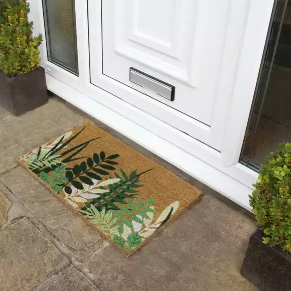 JVL Eco Latex Greenery Coir Doormat