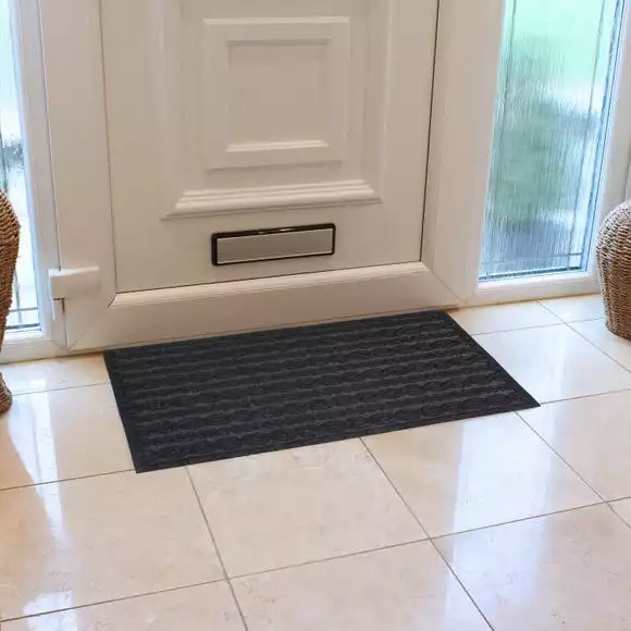 JVL Cable Knit Indoor Doormat