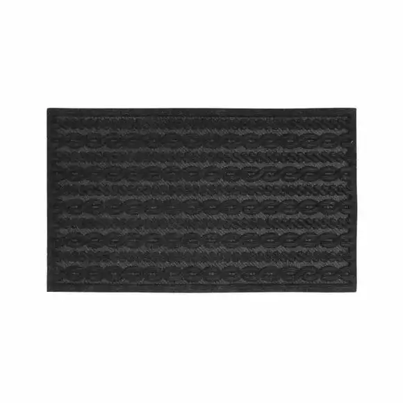 JVL Cable Knit Indoor Doormat - Image 2