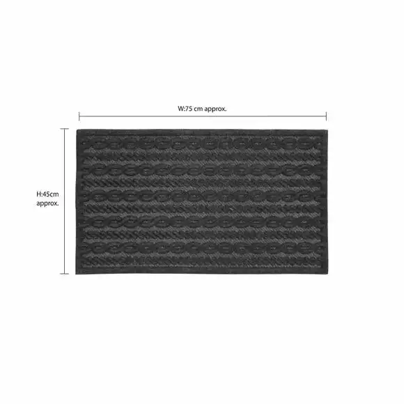 JVL Cable Knit Indoor Doormat - Image 5