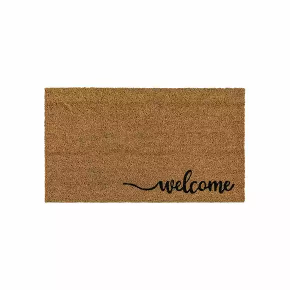 Cedar & Sage Welcome Script Coir Doormat - Image 3