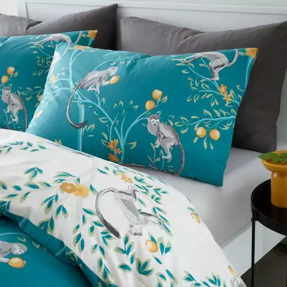 Catherine Lansfield Tropic Monkey Duvet Cover & Pillowcase Set - Image 3