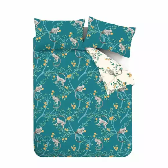 Catherine Lansfield Tropic Monkey Duvet Cover & Pillowcase Set - Image 5